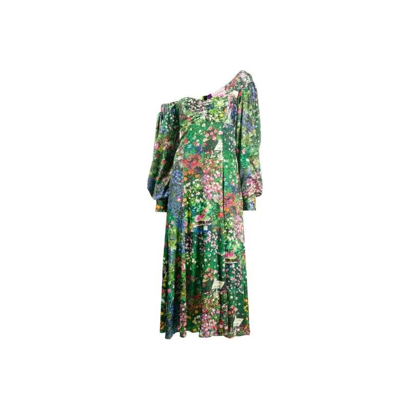 NATASHA ZINKO Floral print Asymmetric Dress-0