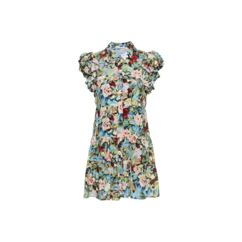 ALICE+OLIVIA Floral-print Tiered Minidress