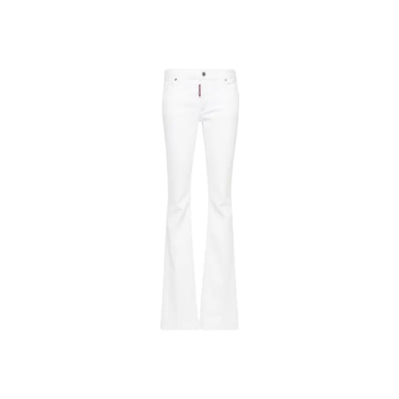 DSQUARED 2 Twiggy Mid Rise Flared Jeans-0