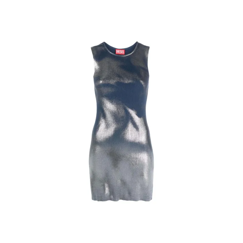 DIESEL Metallic finish Cotton Dress-0