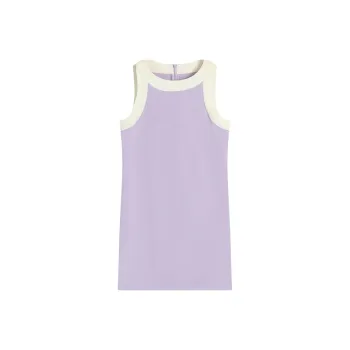 Famanxuan Sleeveless Dress Women's Misty Light Purple