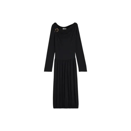 Lanvin Long sleeve Asymmetric Midi Dress