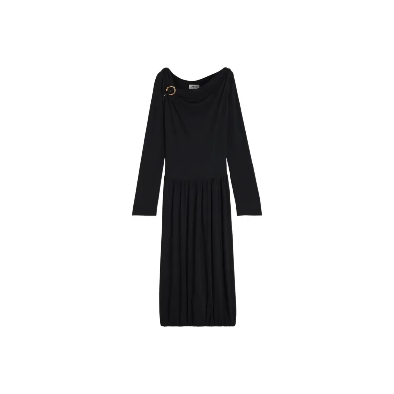 Lanvin Long sleeve Asymmetric Midi Dress-0
