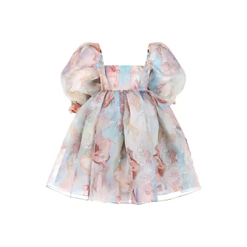 Selkie Collection Short Sleeved Dress Summer Women's Mukai Beauty Print