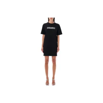 DSQUARED 2 Short Sleeved Dresses Women's Black
