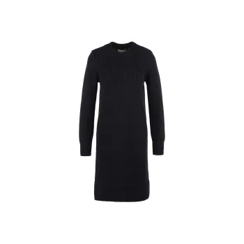 BARBOUR Stitch Guernsey Dress Long-Sleeved Dresses Women's Black