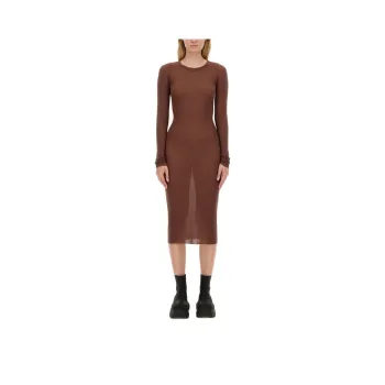 RICK OWENS/RO Long Sleeved Dresses Women's Brown