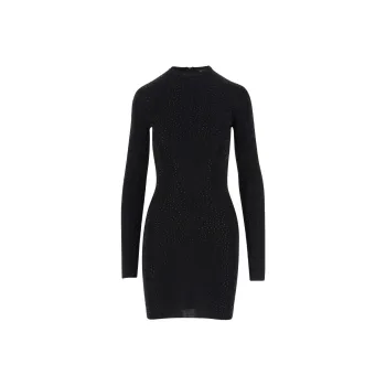 Balenciaga Rhinestone Embellished Mini Dress