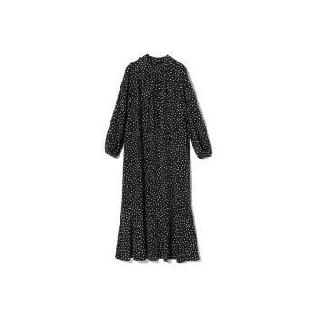 Beams Long Sleeved Dress Women's Black
