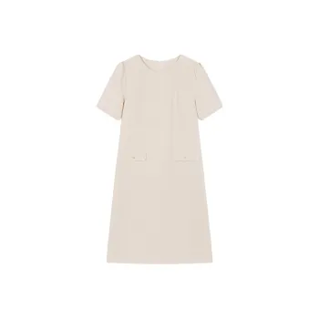 XWI Short Sleeved Dress Women's Ecru
