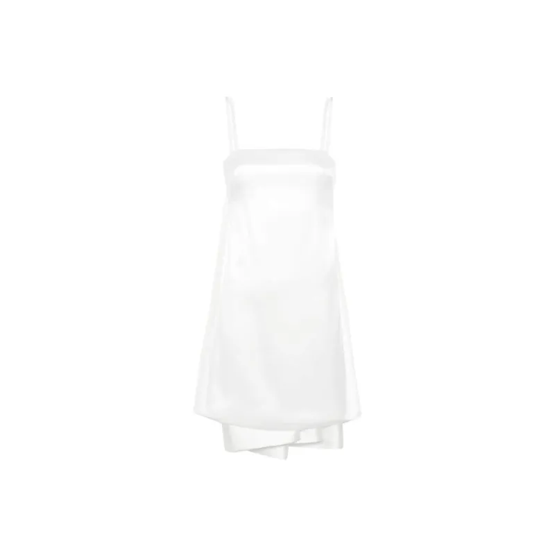 PAROSH SS24 Slip Dress Women's White-0