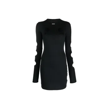 OFF-WHITE Cut Out Detailed Mini Dress