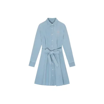 Teenie Weenie Long Sleeved Dresses Women's Light Blue