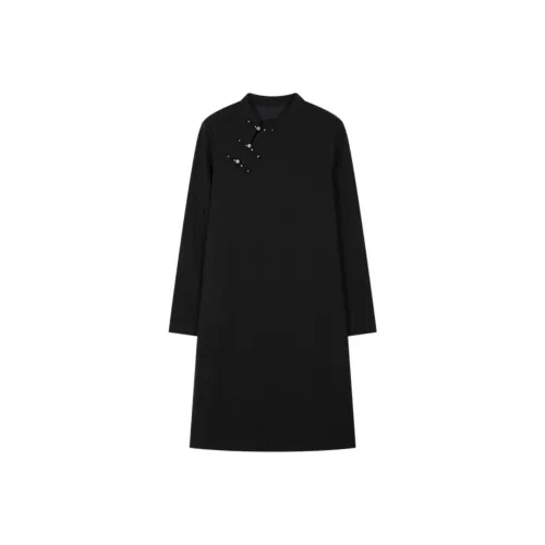 Mo Han Yi Mei Long Sleeved Dress Women's Black