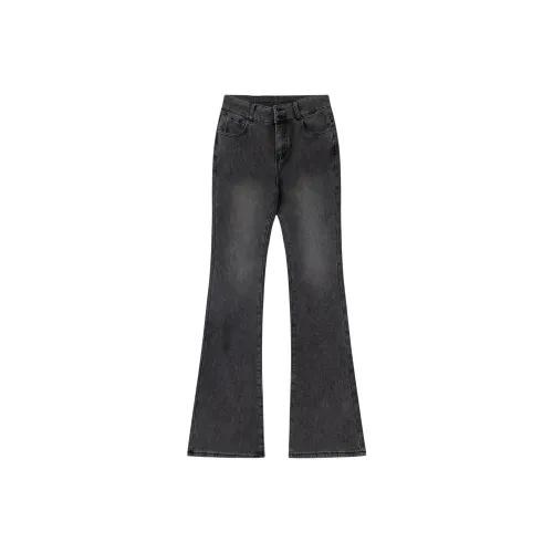 HELEH Stretch Jeans Women's Black Gray Color