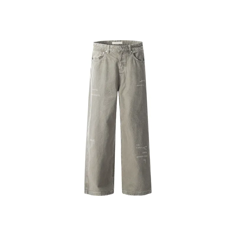 VINMUK Jeans Unisex Mud Gray Green-0