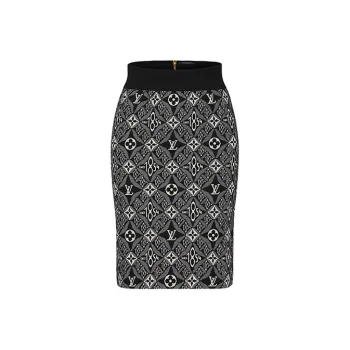 LOUIS VUITTON Casual Short Skirts Women's Black