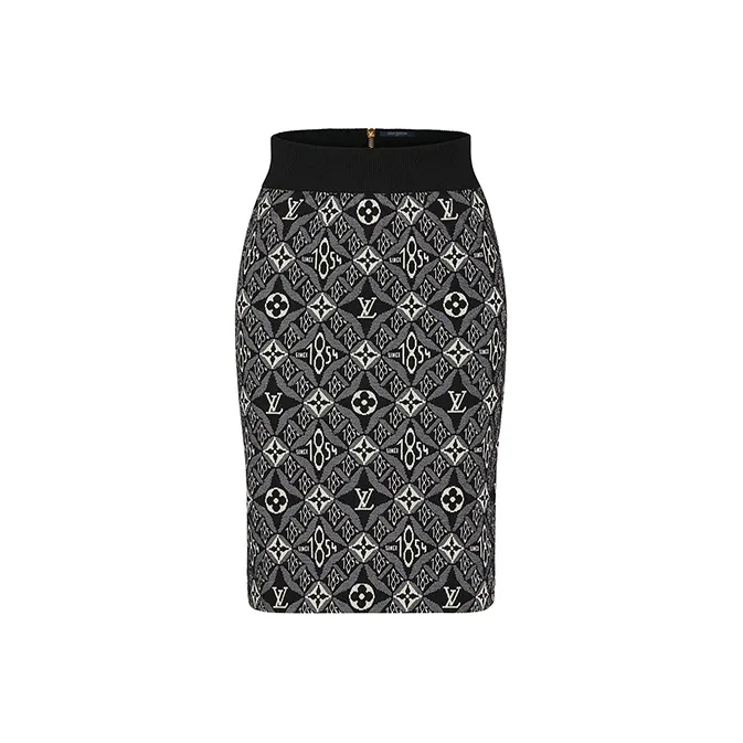 LOUIS VUITTON Casual Short Skirts Women's Black-0