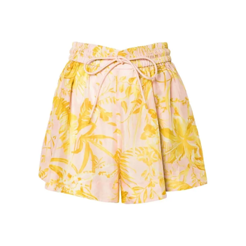 Zimmermann Floral-Printed Drawstring Shorts-0
