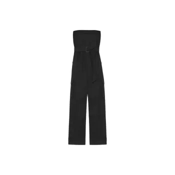 SAINT LAURENT Cassandre Strapless Jumpsuit