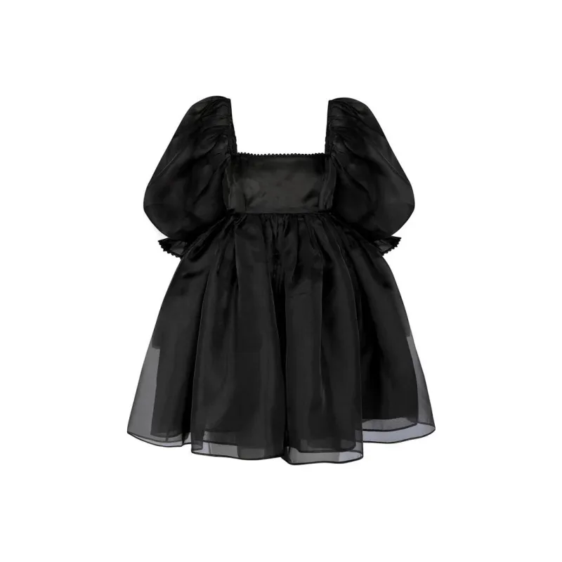 Selkie Short-Sleeved Dresses Women's Black-0