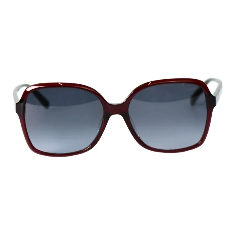 MaxMara Plate Frame Butterfly Sunglasses Unisex Red-1