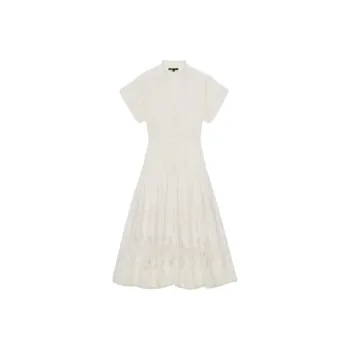 Maje Short Sleeved Dress Women's Light Umber