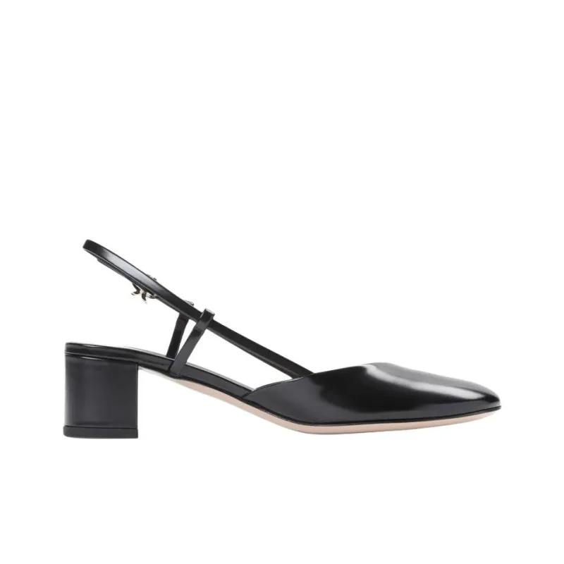 GIANVITO ROSSI Tokio Chunky Heel High Heels 5cm Women's Black-1