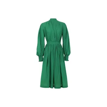 MEIYANG Long-Sleeved Dresses Women's Emerald