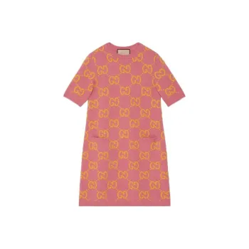 GUCCI GG pattern Wool Dress