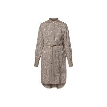 LOUIS VUITTON Bejeweled Pinstripe Shirt Dress