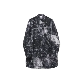 Alexander McQueen Smashed Screen Shirt Dress