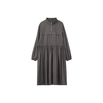 【dme】 Long Sleeved Dresses Women's Gray
