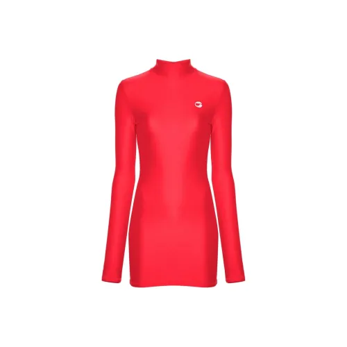COPERNI High Neck Fitted Mini Dress 'Red'