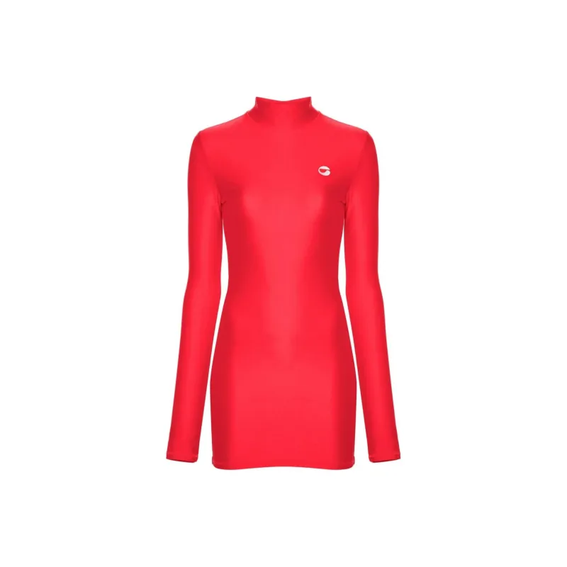COPERNI High Neck Fitted Mini Dress 'Red'-0