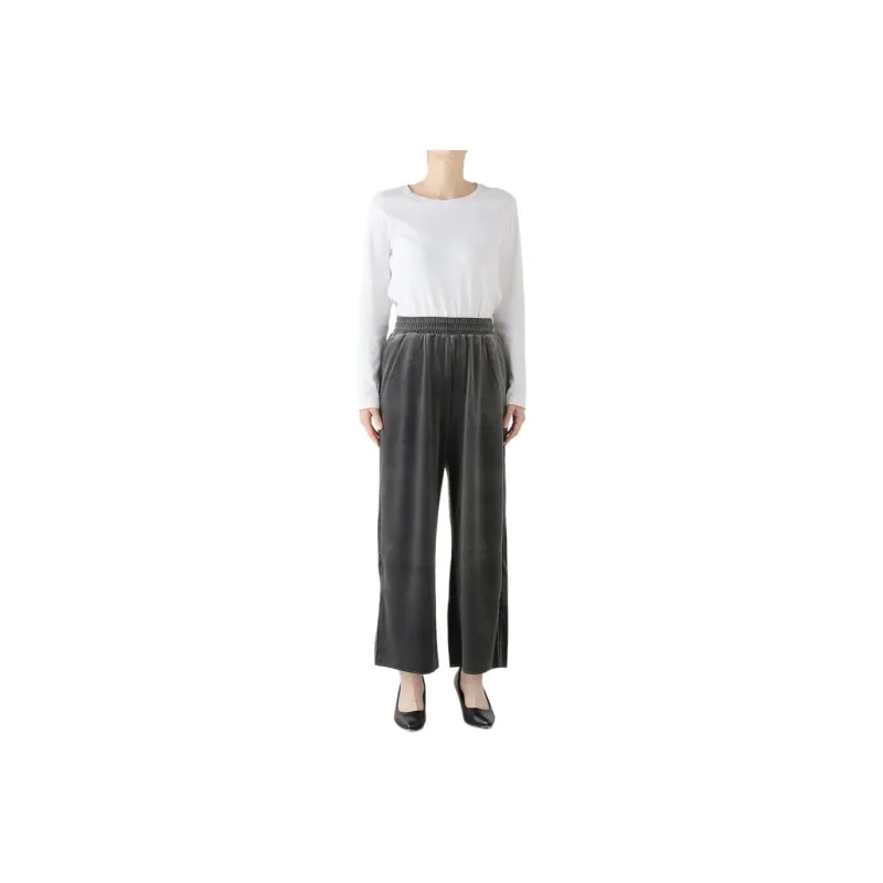 PLAGE FW24 Knitted Sports Pants Women's Gray-0