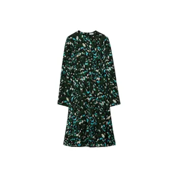 Burberry Long Sleeved Dresses Women's Green