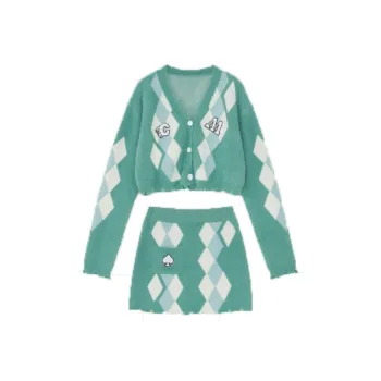MAMC Two Piece Skirt Sets Women's