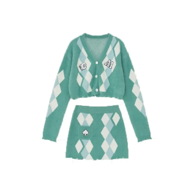 MAMC Two Piece Skirt Sets Women's-0