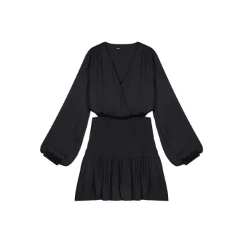 Maje Long-Sleeved Dresses Women's Black