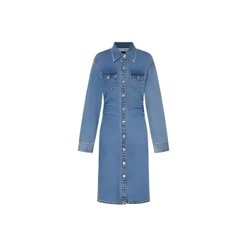 MOCO Long Sleeved Dresses Women's Denim Blue