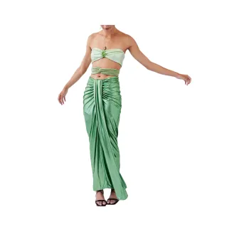 FREE PEOPLE Baobab Giselle Dress Sleeveless Dress Women's Cucumber/Yellow Color