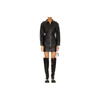 FREE PEOPLE Long-Sleeved Dresses Women's Black