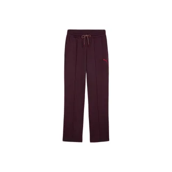 PUMA CLASSICS PINTUCK Sweatpants Knitted Sweatpants Women's Midnight Plum