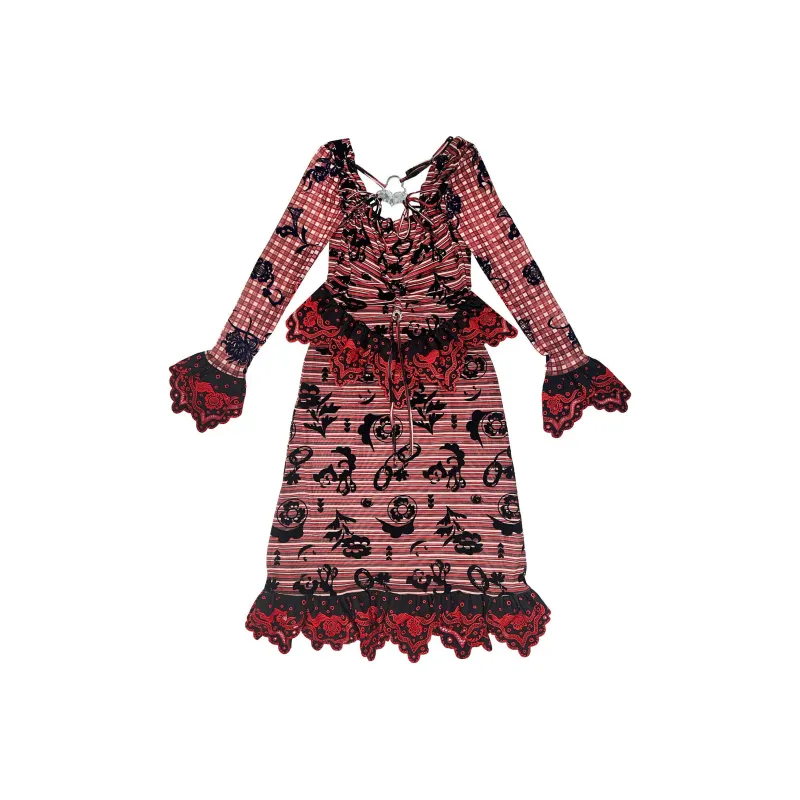 CHOPOVA LOWENA Sharon Hatch Dress-0