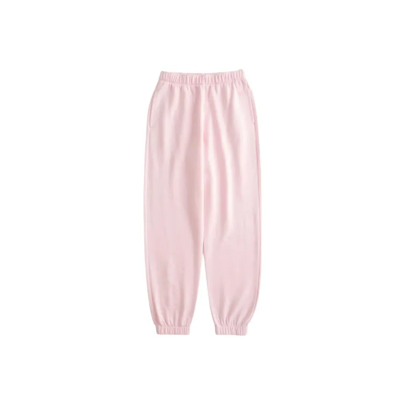 Hollister Knitted Sports Pants Women's Light Pink-0