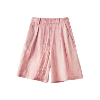 IHIMI Casual Shorts Women's Vintage Peachy Pink