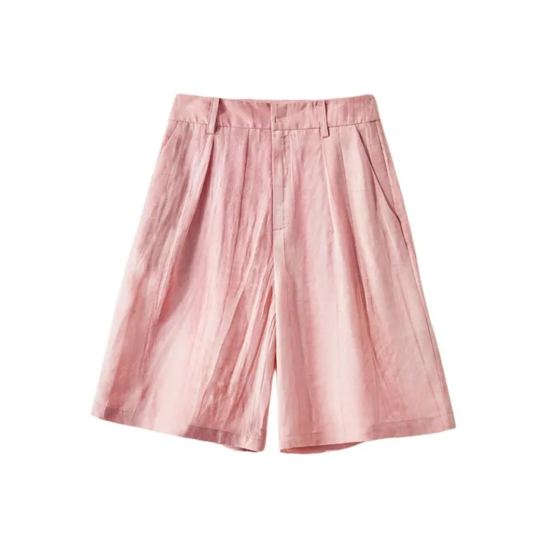 IHIMI Casual Shorts Women's Vintage Peachy Pink-0