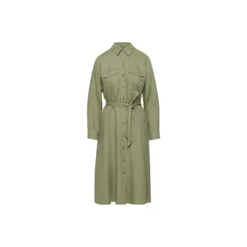 ARITZIA Wilfred Finlay Linen Dress Long-Sleeved Dresses Women's Bosana Green