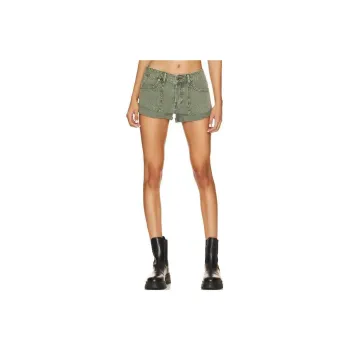 FREE PEOPLE Casual Shorts Women's Green